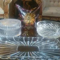 تعدادی ظروف کریستال وچینی پذیرایی دکوری مطابق فیلم|ظروف سرو و پذیرایی|مشهد, احمدآباد|دیوار
