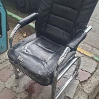 صندلی انتظار استیل در حد نو
