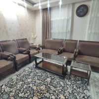 مبلمان نیم استیل ۸نفره  با میز ناهار خوری ۶نفره