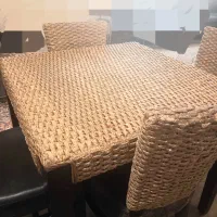 ست حصیر|میز و صندلی غذاخوری|کیش, |دیوار