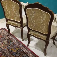 صندلی قدیمی چوبی|صندلی و نیمکت|رشت, کاکتوس|دیوار