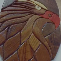 تابلو معرق اینتارسیا عقاب|تابلو، نقاشی، عکس|رشت, کوی فکوری|دیوار