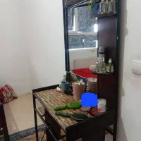 تخت خواب ست با تشک و میز آرایشی|تشک تختخواب|مبارکه, |دیوار
