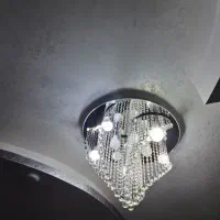 لوستر سقفی پیچی گرد ۶۵ ۱۰ لامپ