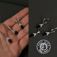 گردن بند و انگشتر نقره