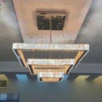 لوستر مدرن  LEDکریستالی|لوستر و چراغ آویز|اردبیل, |دیوار