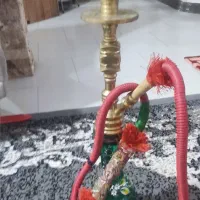 قلیان حاج اوقلی برنجی از کار در اومده دوسیب