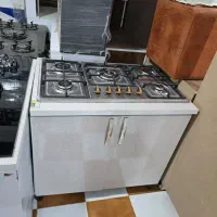 اجاق گاز صفحه ای همراه با کابینت هر دو نو|اجاق گاز و لوازم برقی پخت‌وپز|مسجد سلیمان, |دیوار