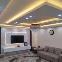 کناف با مصالح ورنگ آمیزی لاین نوری خطی