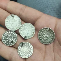 (قاجار)سکه فروشی نقره  قدیمی یکهزار دیناری مقطوع