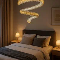 لوستر مدرن جدید (فنری طرح برف)