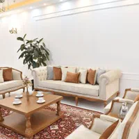 مبل کوئین فرانسوی ونهارخوری تولیدی کریمی|مبلمان خانگی و میز عسلی|کرمان, |دیوار