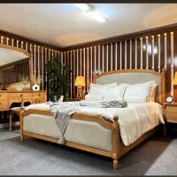 تختخواب **سرویس خواب دونفره وتک نفره شهرآرا|تخت و سرویس خواب|دورود, |دیوار