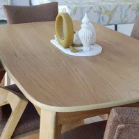 میز ناهار خوری 4 نفره طرح مینیمال روکش چوب|میز و صندلی غذاخوری|مشهد, رسالت|دیوار