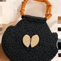 کیف مکرومه شیک وزیبا