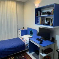 سرویس خواب باتشک طبی و کمدو میز تحریرو کتابخانه|تخت و سرویس خواب|تهران, باغ فیض|دیوار