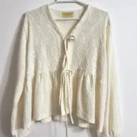 مانتو عروسکی کرم رنگ