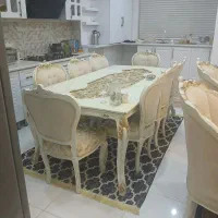 مبل کلاسیک ۹ نفره و غذاخوری ۸ نفره