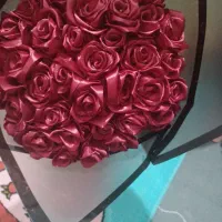 گل روبانی روز مادر|گل مصنوعی|بوئین زهرا, |دیوار