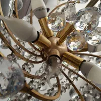 دو عدد لوستر تمام کریستال|لوستر و چراغ آویز|اراک, |دیوار