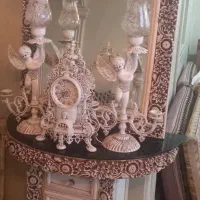 آینه کنسول وشعمدان