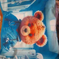 روبالشی  نخی ۲رو چاپی زیپ دار آک