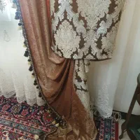 پرده حریر کارشده و والان مخمل|پرده، رانر، رومیزی|تهران, تهرانپارس شرقی|دیوار