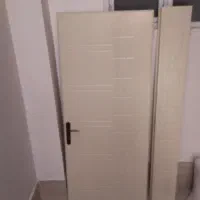 فروش در چوبی ورودی منزل  با چهار جوب فلزی