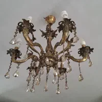 یک عدد لوستر جنس برنج