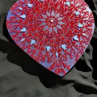 تابلو طرح فرش اینه کاری.هنر دست