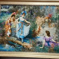 تابلو فرش دستباف چله ابریشم|تابلو فرش|دورود, |دیوار