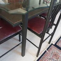 میز چهار نفره تمیز و میز تلوزیون خیلی تمیر|میز تلویزیون|باسمنج, |دیوار