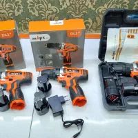 دریل شارژی ۱۲ ولت صنعتی دو باطری مکس با گارانتی