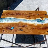 انواع کار چوب با رزین اپوکسی|خدمات پیشه و مهارت|بروجرد, |دیوار