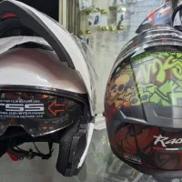 کلاه کاسکت موتور سیکلت فک متحرک ، فیس ماسک|قطعات یدکی و لوازم جانبی|اصفهان, همتآباد|دیوار