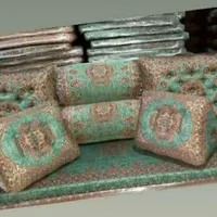 شاه نشین سنتی ترمه یزد|پشتی|یزد, |دیوار