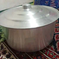 دیگ روحی بزرگ ویک عدد آبکش روحی قدیمی