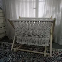 گهواره مکرومه پینترستی|تخت و صندلی بچه|تهران, علم و صنعت|دیوار