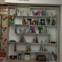 کتابخانه MDF ( ۲ تکه و مدل پازلی با طول متغیر )