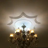 لوستر برنجی پنچ شاخ در حد نو|لوستر و چراغ آویز|تهران, ائمه اطهار|دیوار