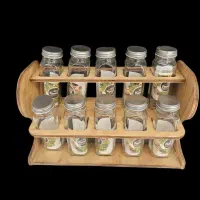 شیشه های ادویه مکارتی|ظروف نگهدارنده، پلاستیکی، یک‌بارمصرف|قزوین, |دیوار