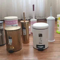 حراج انواع سطل و برس سرویس و جا مایعی نو