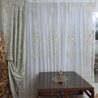 پرده پذیرایی ترک گل برجسته