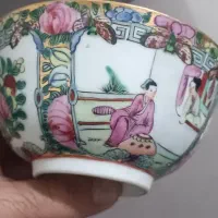 کاسه چینی نقاشی دست چین قدیم|کلکسیون اشیاء عتیقه|تهران, فردوسی|دیوار