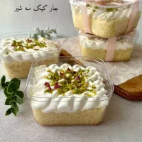 انواع کیک کافی شاپی و جارکیک شکلاتی کوکی باکس هدیه