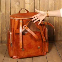 کوله پشتی چرم گاوی|کیف، کفش، کمربند|کرمانشاه, |دیوار