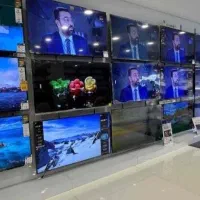 بانک تلوزیون 55 50 اینچ پشت ویترینی با ضمانت طلایی