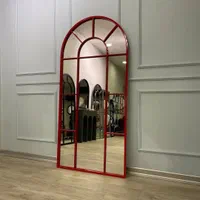 آینه قدی ساده، پنجره ای دفرمه با نورپردازی شهرآرا|آینه|دورود, |دیوار