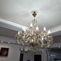لوستر ۱۲شاخه کریستالی در حد نو