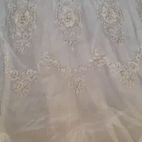 پرده حریر ترک گل قابی ۲۹۰ در ۲۵۰|پرده، رانر، رومیزی|لردگان, |دیوار